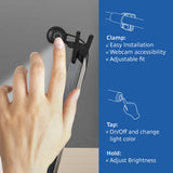 Barra luminosa a LED per laptop con clip dimmerabile Act Connectivity Barra LED (nera, alimentata tramite USB, 3000k-6500k)