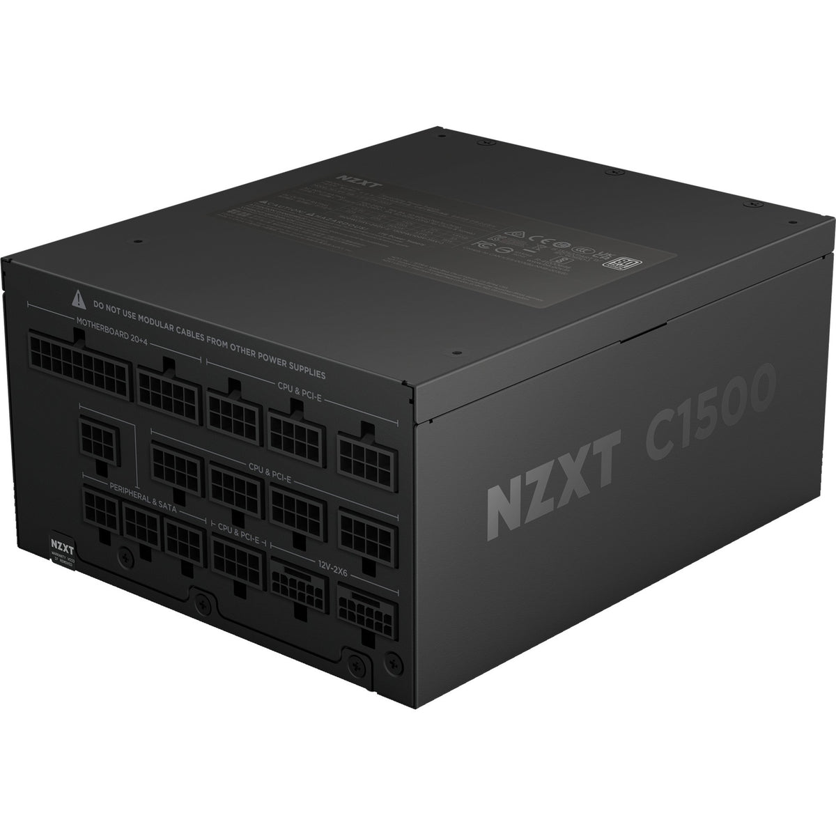 Alimentatore modulare Nzxt c1500 platino da 1500 watt (nero, 2x 12v-2x6, 6x pcie)