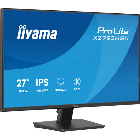 Monitor Iiyama prolite x2793hsu-b1 27 (nero (opaco), 120 Hz, HDMI, porta display, USB, audio)
