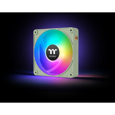 Thermaltake ct120 ex reverse argb sync ventola di raffreddamento per PC verde matcha (pacchetto da 3 ventole) ventole per case (verde chiaro, 3 pezzi, 120 x 120 x 25 mm, pwm)