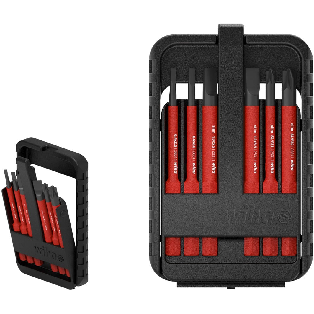 Set di inserti Wiha slimbit electric (rosso, 6 pezzi in scatola slimbit)