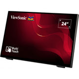 Monitor touch frameless Viewsonic con PCAP 24 a 10 punti (nero, HDMI, DisplayPort, VGA)