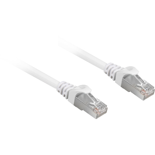 Cavo patch Sharkoon SFTP, RJ-45 con Cat.6a (bianco, 15 metri, senza alogeni)