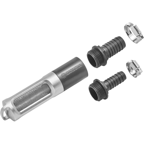 Set filtro di aspirazione Gardena con valvola di non ritorno (grigio argento)