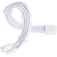 Silverstone sst-pp07e-pci8w-v2, cavo prolunga pcie 8pin (6+2) (bianco, 30 centimetri)