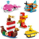Lego Classic - giocattoli costruibili creativi per il divertimento in mare (11018)