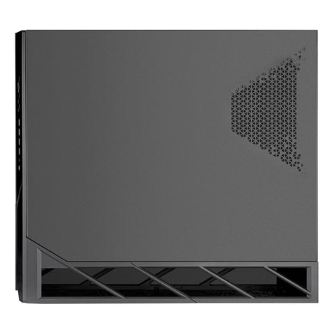 Custodia Silverstone alta f2 big tower (nera | 4x USB-A | 1x USB-C | vetro temperato)