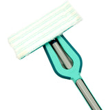 Lavapavimenti Leifheit Picobello s micro duo con manico - larghezza di pulizia 27 cm - turchese - grigio