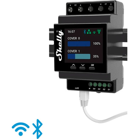 Shelly pro controller PM a doppia copertura bluetooth, wifi
