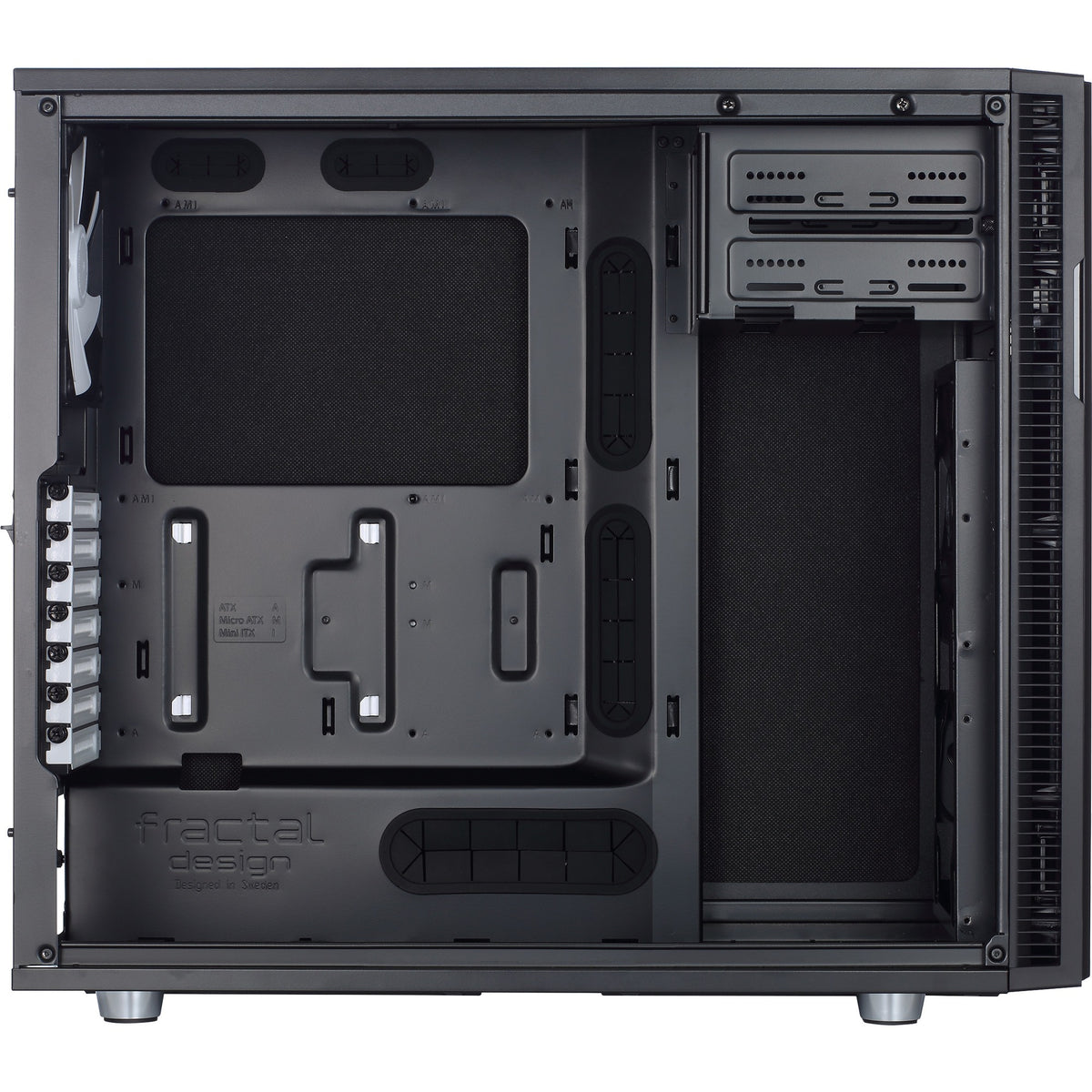 Il design frattale definisce l'alloggiamento midi tower r5 (nero | 4x usb-a)