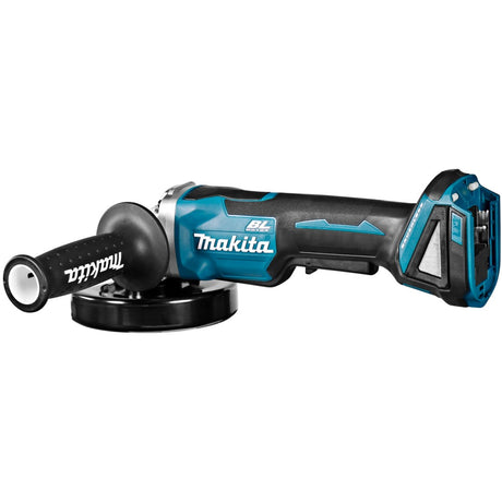 Smerigliatrice angolare Makita 18 v 125 mm dga505zj (blu nera, batterie e caricabatterie non inclusi | in mbox | interruttore di sicurezza)