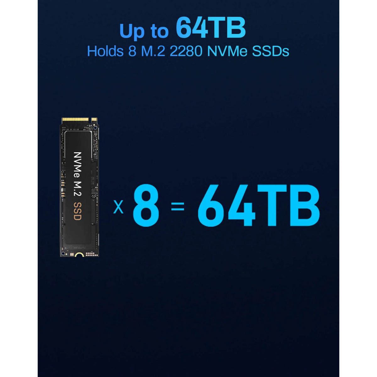 Terramaster f8 SSD più NAS (nero, 1x 10GBE, HDMI, USB)
