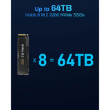Terramaster f8 SSD più NAS (nero, 1x 10GBE, HDMI, USB)