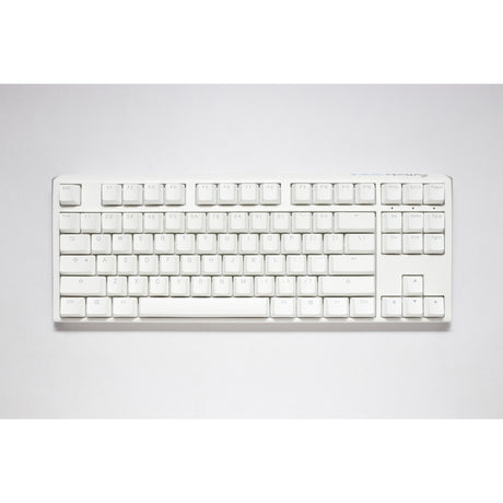Ducky one 3 classica tastiera meccanica tkl rgb bianca pura (bianca, layout us (qwerty), rosso ciliegia mx, 80% (tkl), LED rgb, pbt double-shot, sostituibile a caldo, meccanica quack)