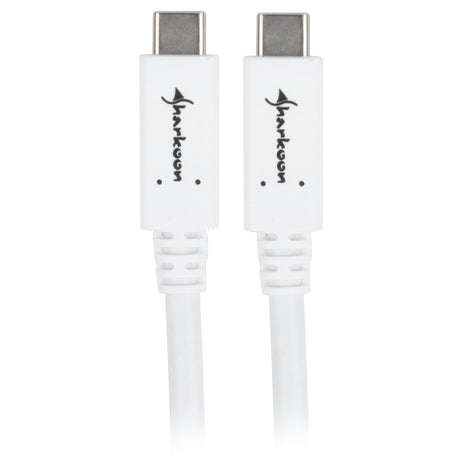 Sharkoon USB-C 3.2 > Cavo USB-C (bianco, 0,5 metri)