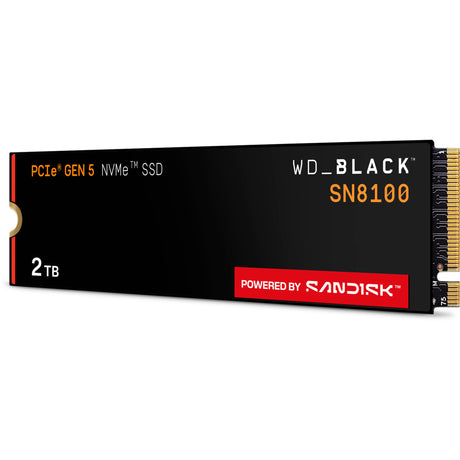 SSD WD Black Sn8100 da 2 TB (PCIe 5.0 x4, NVMe 2.0, M.2 2280)