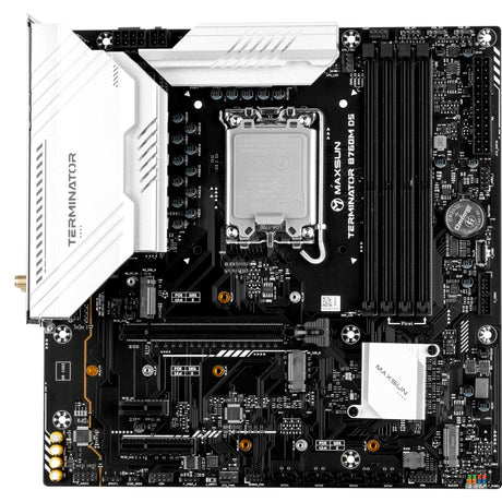 Scheda madre Maxsun MS-Terminator B760M D5 WiFi Socket 1700 (nero, RAID, 2,5 GB-LAN, WLAN, BT, audio, µATX)