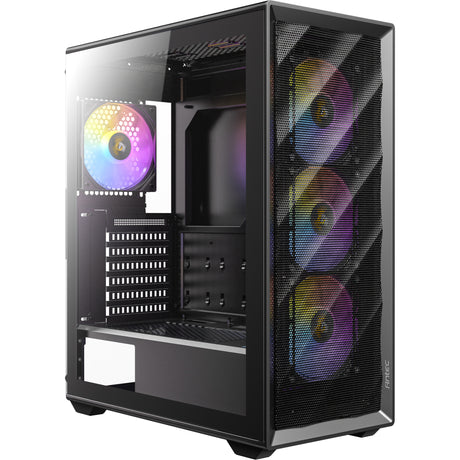 Custodia midi tower Antec ax85 argb (nera | 2x usb-a | vetro temperato)