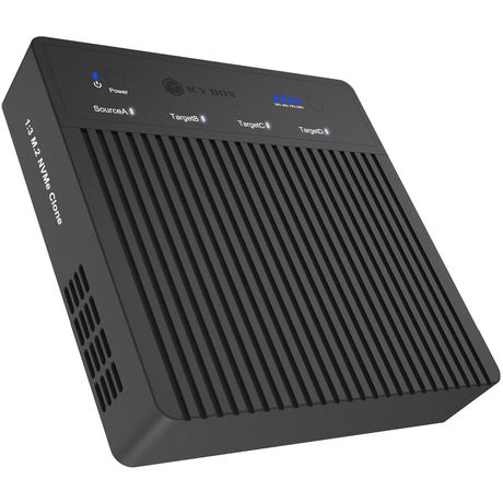 Icy box ib-4013mcl-c4 Duplicatore USB4® a 4 alloggiamenti (cloni 1:3) docking station (nero)