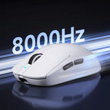 Mouse da gioco ultra wireless Mchose a7 (bianco, fino a 26.000 dpi, Bluetooth USB-C da 2,4 GHz)