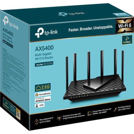 Router mesh Tp-link archer ax72 pro (nero, USB 3.0)