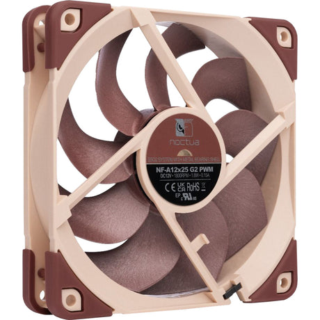 Ventola per case Noctua nf-a12x25 g2 pwm (marrone, 120 x 120 x 25 mm)