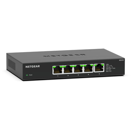 Switch non gestito Netgear MS305 multi-Gigabit 2.5G Ethernet a 5 porte (nero)