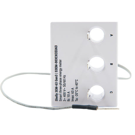 Dispositivo di misurazione Shelly 3em 63t gen3 (bianco)