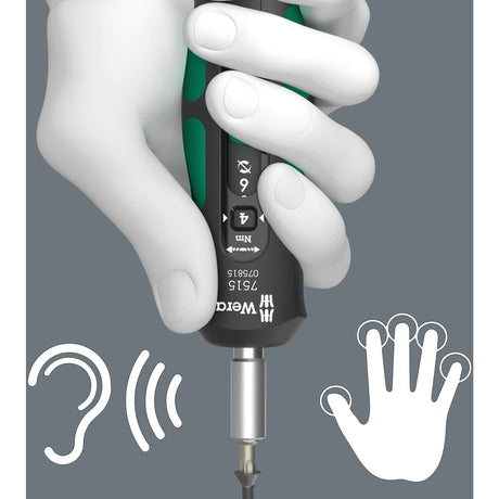 Wera 7515 Kraftform cacciavite dinamometrico Safe-Torque Speed (nero verde, 2-6 nm)