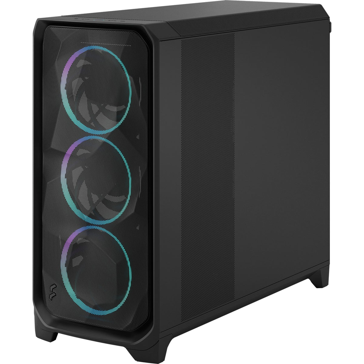 Design frattale meshify 3 xl rgb big tower custodia (nero | 2x usb-a | 1x usb-c | rgb | vetro temperato)