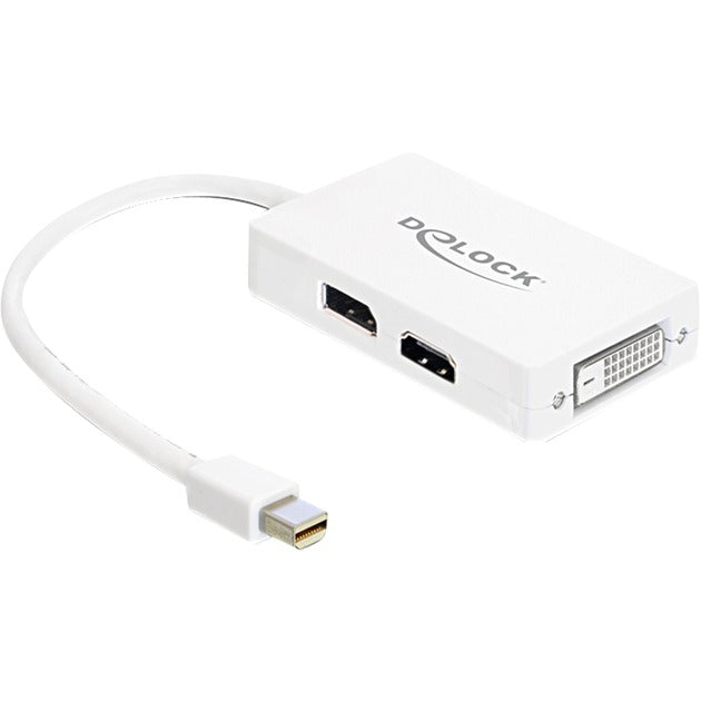 Delock Adattatore da mini displayport a displayport hdmi dvi (bianco)