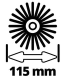 Set spazzole morbide Einhell picobella - 2 pezzi - ø115 mm