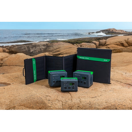 Pannello solare portatile Apc Schneider Offgrid, 200 W (PSP200, pieghevole, con borsa per il trasporto)
