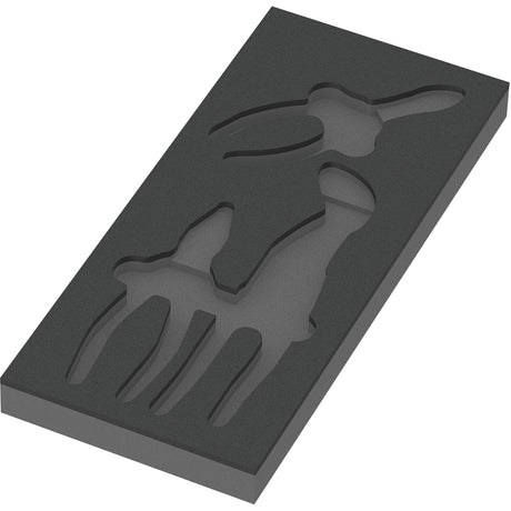 Wera 9784 inserto in gommapiuma con set di pinze Knivex vde 1, set di pinze da 3 pezzi (nero grigio)