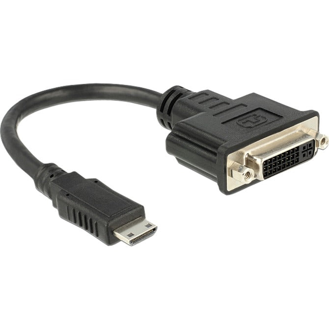 Delock adattatore mini HDMI > DVI-D (nero, 0,2 metri)