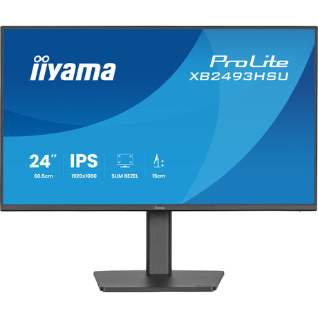 Monitor Iiyama prolite xb2493hsu-b1 23,8 (nero (opaco), 120 Hz, HDMI, porta display, USB, audio)