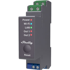 Shelly pro 2 relè su guida din bluetooth, wifi