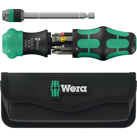 Wera Kraftform kompakt 26 ra-r con custodia, set di punte da 6 pezzi (nero verde)