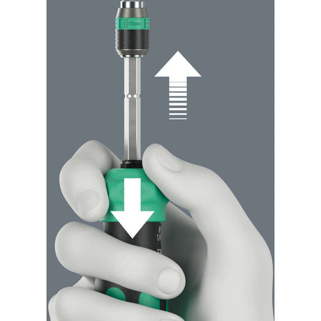 Wera Kraftform kompakt 26 ra-r con custodia, set di punte da 6 pezzi (nero verde)