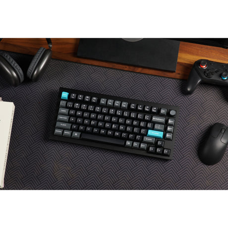 Tastiera meccanica personalizzata Keychron q1 ultra-m4 8k wireless (nera, layout americano (qwerty), pom banana in seta, 75%, rgb, hot swap, 8k, 2,4 ghz | bluetooth 5.2 | usb-c)