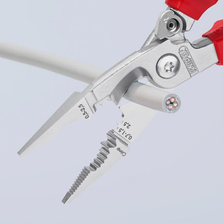 Pinza per impianti elettrici Knipex 13 96 200 t (rosso giallo)