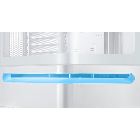 Custodia Midi Tower Asus Prime Ap202 (Bianco | 2x USB-A | 1x USB-C | RGB | Vetro temperato)