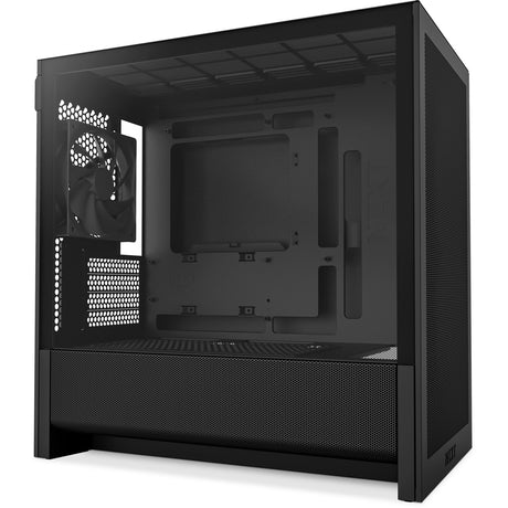 Custodia midi tower Nzxt h3 flow (nero (opaco) | 1x USB-A | 1x USB-C | vetro temperato)