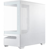 Custodia Midi Tower Asus Prime Ap202 (Bianco | 2x USB-A | 1x USB-C | RGB | Vetro temperato)