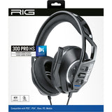 Cuffie da gioco over-ear Nacon rig 300 pro hs (nere, playstation 4, playstation 5, xbox, nintendo switch, pc)
