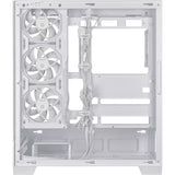 Custodia midi tower Asus a31 plus (bianco | 2x USB-A | 2x USB-C | vetro temperato)