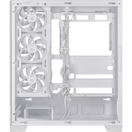 Custodia midi tower Asus a31 plus (bianco | 2x USB-A | 2x USB-C | vetro temperato)