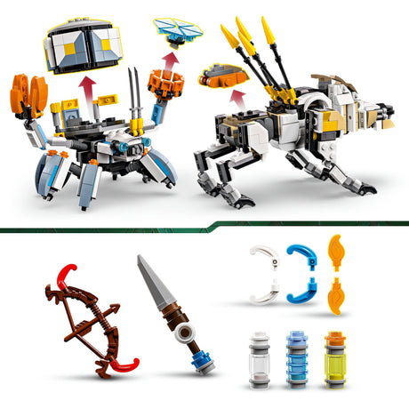 Lego ® Horizon Adventures™ Aloy e Varl contro il camminatore di conchiglie e i denti di sega - 77037