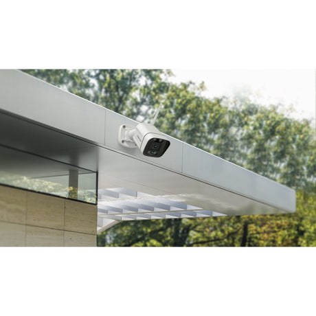 Foscam v8p, telecamera di sicurezza wifi dual-band 4K 8MP (bianca, con allarme sonoro e luminoso)