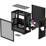 Custodia midi tower Deepcool Cyclops (nera | 1x USB-A | 1x USB-C | finestra)